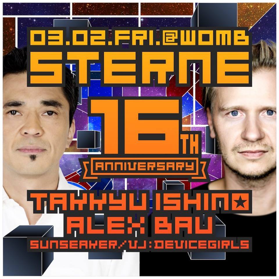 2018.3.2 FRI – KAI : DJ@WOMB / STERNE - GUEST: ALEX BAU